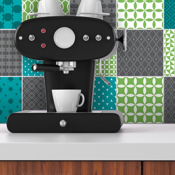 Sada 15 dekorativních samolepek na stěnu Ambiance Sofia, 15 x 15 cm-image-3