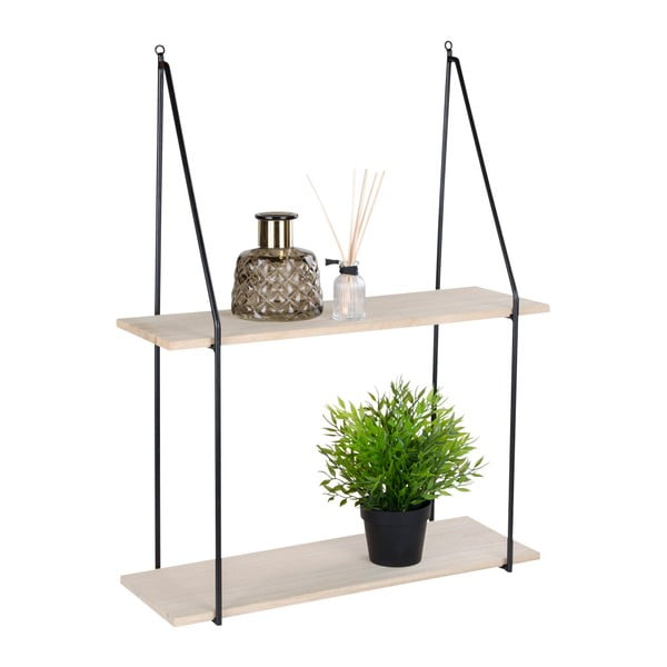 Černá patrová police z masivu pavlovnie Haag - House Nordic-image-2