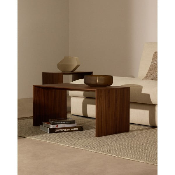 Odkládací stolek v dekoru ořechu 40x55 cm Litto – Kave Home-image-3