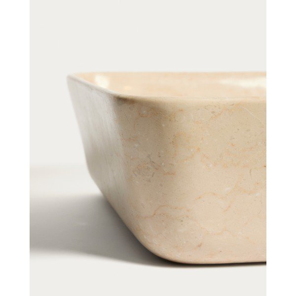 Béžové kamenné umyvadlo 55x35 cm Darnen – Kave Home-image-3