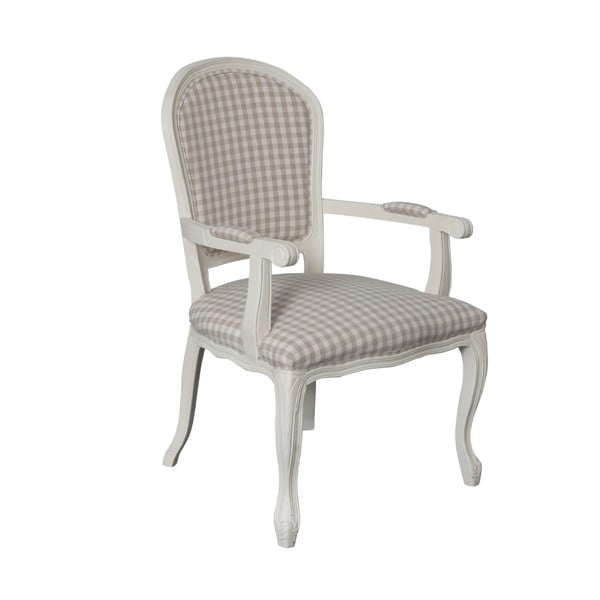 Bílá čalouněná židle z topolového dřeva Livin Hill Emma 
