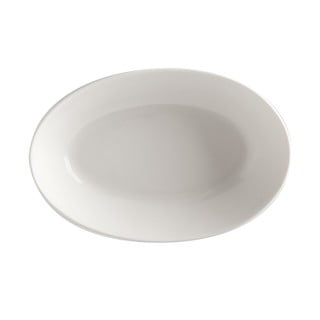 Bílý porcelánový hluboký talíř Maxwell & Williams Basic, 20 x 14 cm