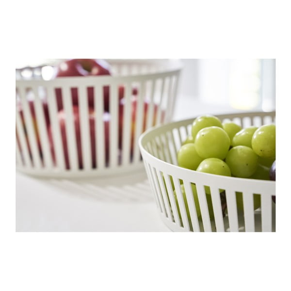 Bílá mísa na ovoce YAMAZAKI Tower, ⌀ 21,5 cm-image-1