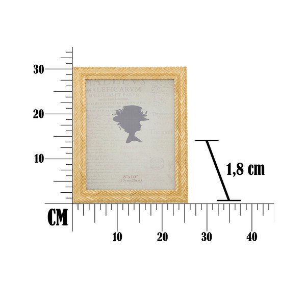 Žlutý fotorámeček v pryskyřicovém rámu Mauro Ferretti Stick Glam, 25,3 x 30,5 cm-image-4