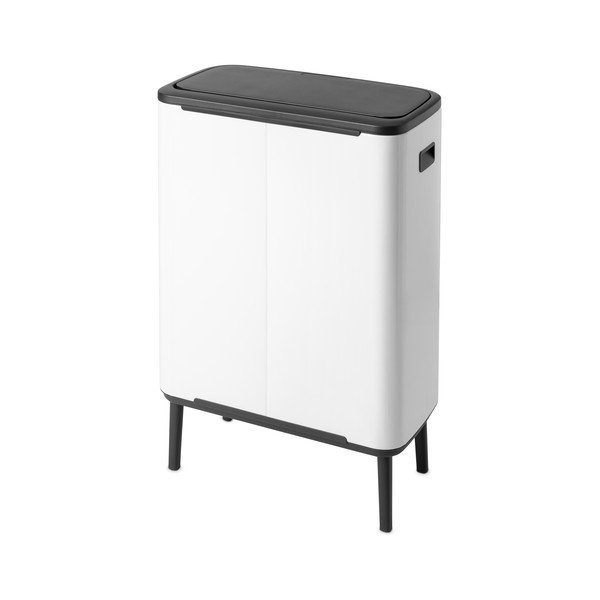 Bílý dotykový ocelový odpadkový koš 60 l Bo Touch Bin Hi – Brabantia-image-2