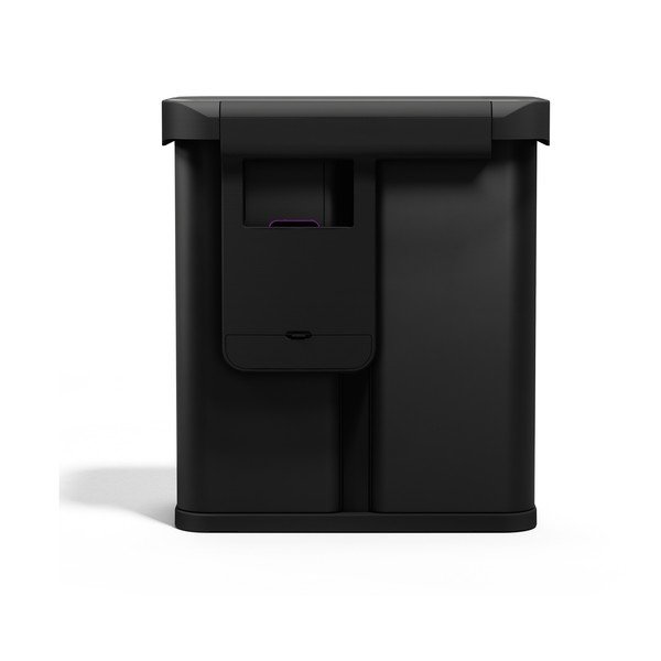 Černý ocelový odpadkový koš 34+24 l na tříděný odpad/bezdotykový Dual Sensor – simplehuman-image-3