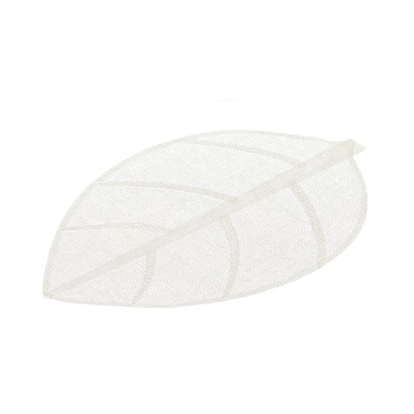 Bílé prostírání ve tvaru listu Casa Selección, 50 x 33 cm