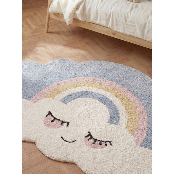 Krémový pratelný/ručně tkaný bavlněný dětský koberec 140x200 cm Snuggle Nappi – Hanse Home-image-2