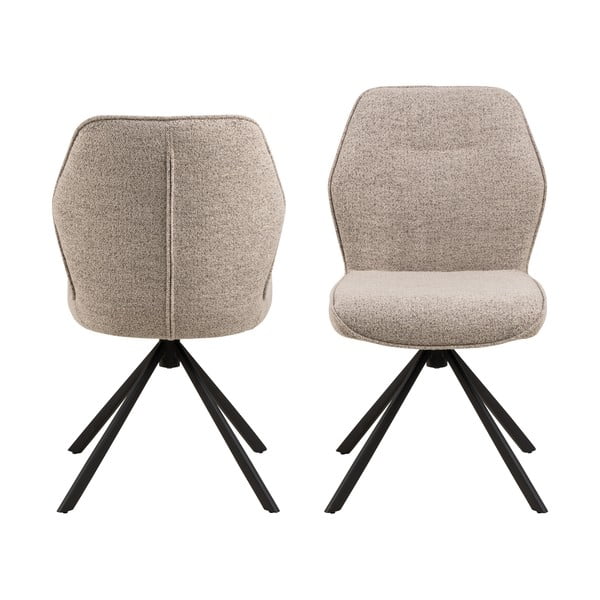 Krémové jídelní židle v sadě 2 ks Aura – Actona-image-3