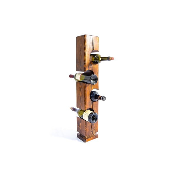 Regál na víno v dekoru ořechu v přírodní barvě Wiholder – Kalune Design