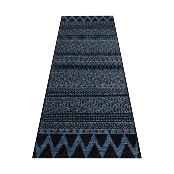 Tmavě modrý venkovní koberec NORTHRUGS Sidon, 70 x 200 cm-image-2