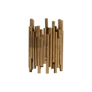 Kovový svícen ve zlaté barvě BePureHome, výška 18 cm