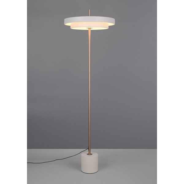 Slonovinová LED stmívatelná stojací lampa (výška 138 cm) Keaton – Trio-image-1