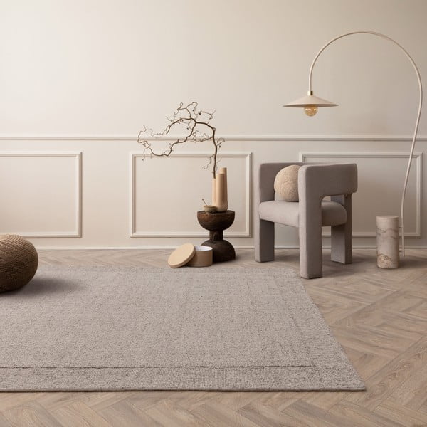 Béžový ručně tkaný vlněný koberec 120x170 cm Larson – Asiatic Carpets-image-1