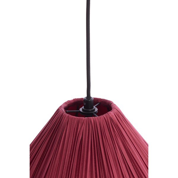 Vínové závěsné svítidlo s textilním stínidlem ø 12 cm Verita – Light & Living-image-3
