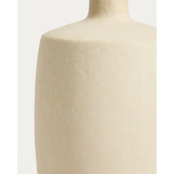 Krémová váza z papírmaše (výška 26 cm) Mireni – Kave Home-image-2