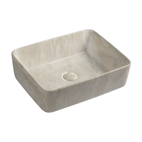 Béžové keramické umyvadlo 47,5x37,5 cm Dalma – Sapho