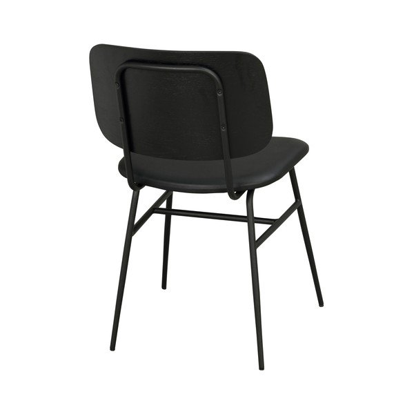 Černá jídelní židle s černým podsedákem Rowico Brent-image-3