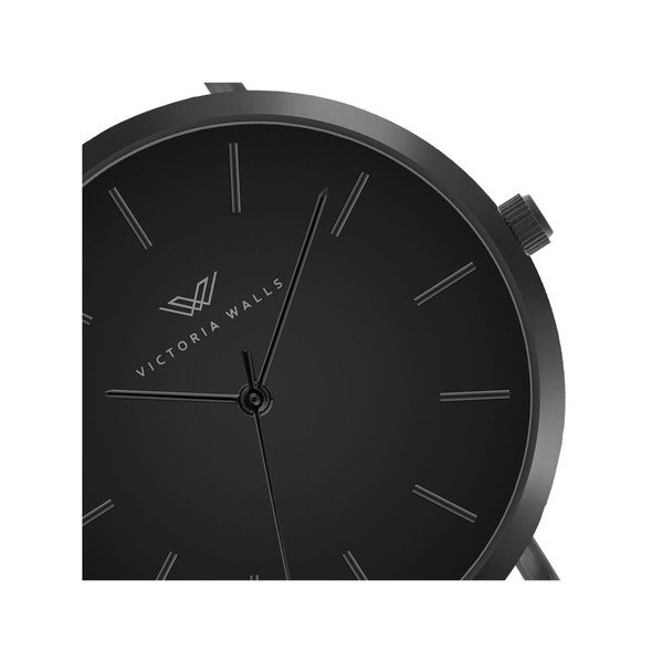 Černé dámské hodinky s řemínkem z chirurgické oceli Victoria Walls Negro-image-1