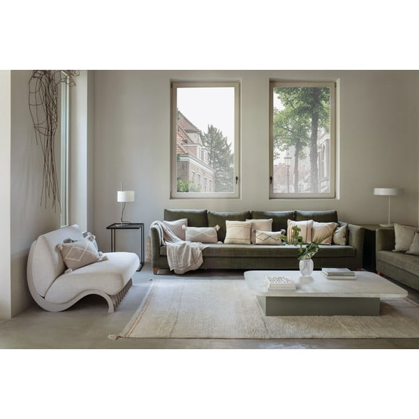 Krémový pratelný ručně tkaný bavlněný koberec 170x240 cm Bloom Natural – Lorena Canals-image-4