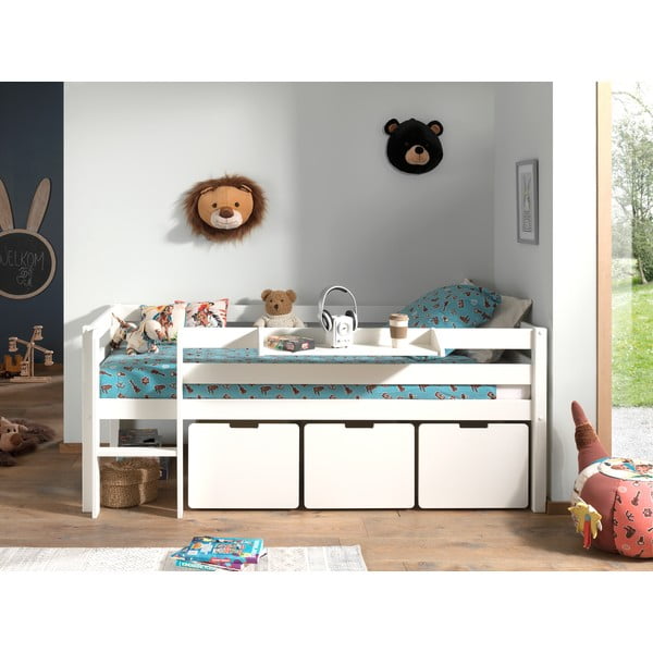 Bílé šuplíky pod dětskou postel 3 ks Pino – Vipack-image-3