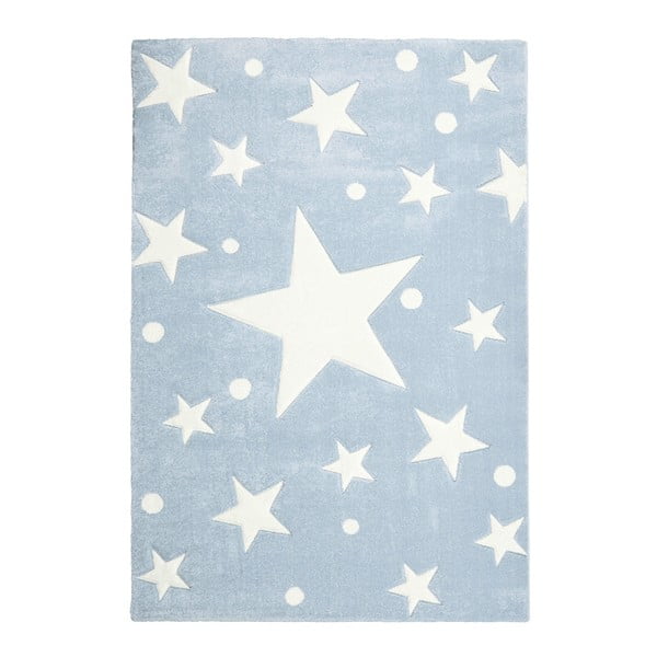 Modrý dětský koberec Happy Rugs Star Constellation, 160 x 230 cm