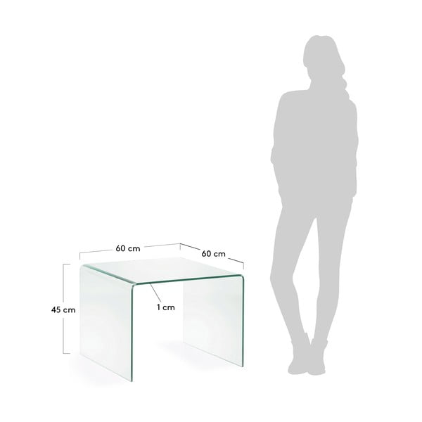 Skleněný odkládací stolek 60x60 cm Burano – Kave Home-image-3