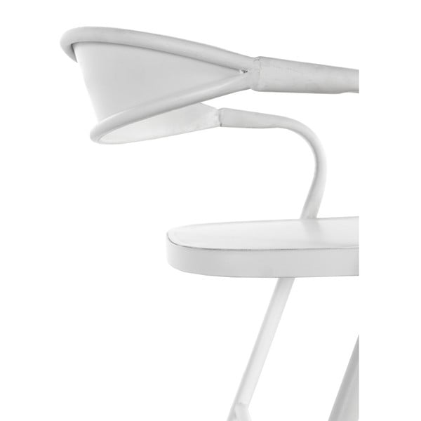 Bílé kovové křeslo Geese Industrial Style Puro-image-3