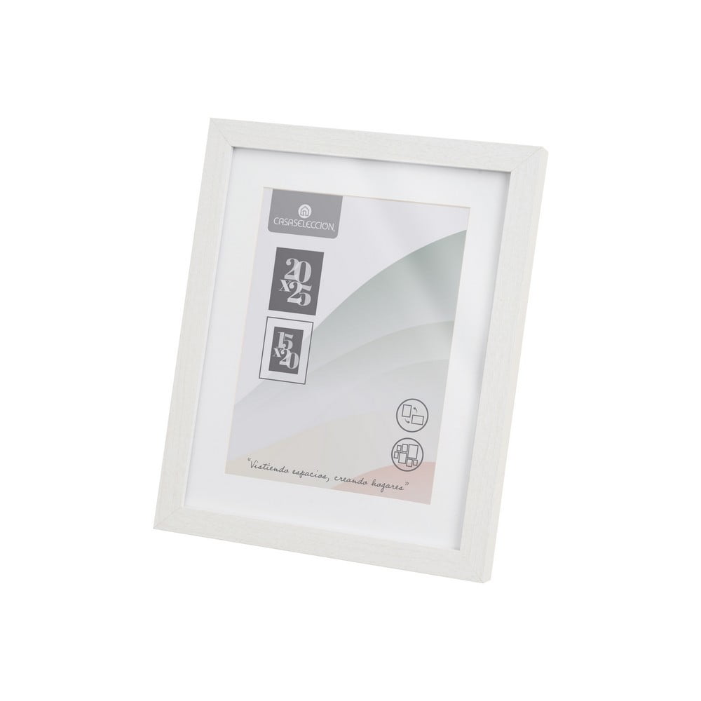 Bílý stojací/na zeď rámeček 22,5x28 cm Sencillo – Casa Selección