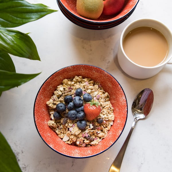 Červená keramická miska Kitchen Craft Floral, ø 16 cm-image-4