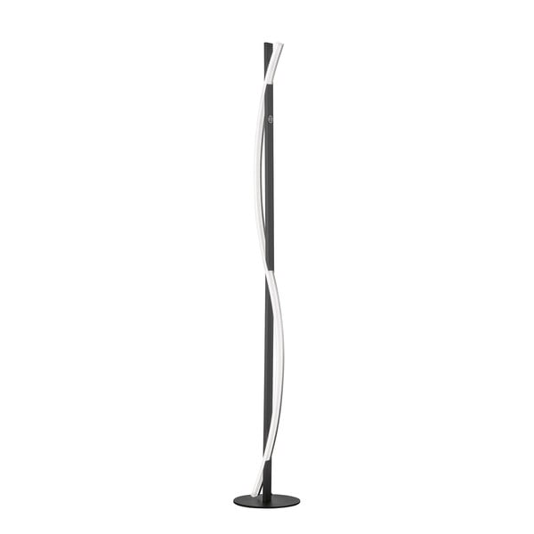 Černá LED stmívatelná stojací lampa (výška 144,5 cm) Bridge – Fischer & Honsel