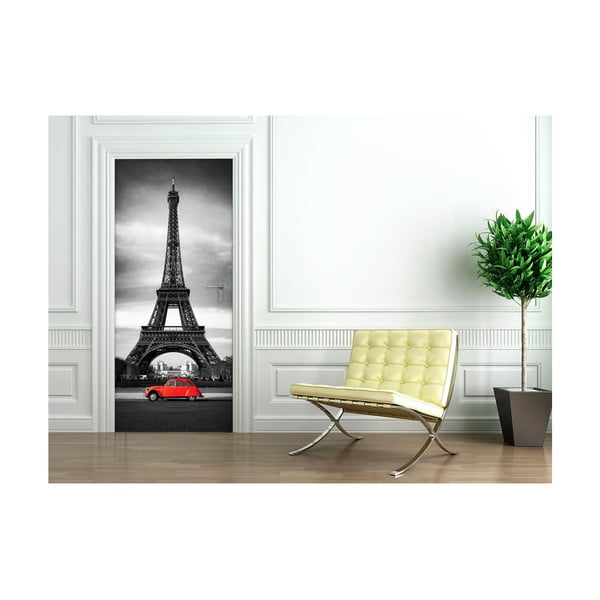 Adhezivní samolepka na dveře Ambiance Eiffel Tower