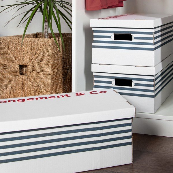 Sada 3 úložných krabic Compactor Marinieres-image-1