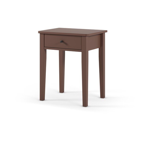 Matný noční stolek v terakotové barvě Bart – Marckeric-image-2