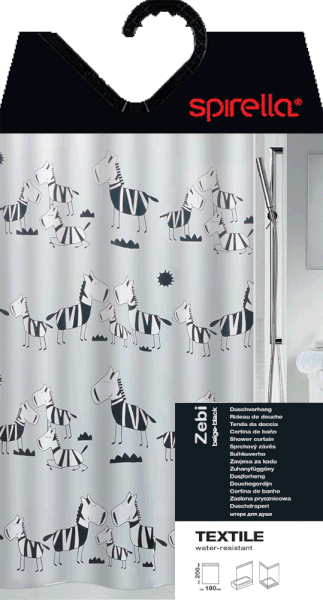 Sprchový závěs 180x200 cm Zebi – Spirella-image-3