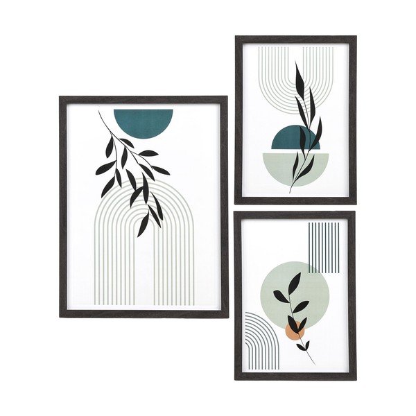 Černé rámečky v sadě 3 ks na zeď 30x40 cm Aspen – House Nordic