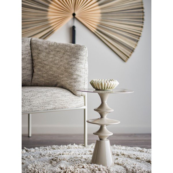 Hliníkový kulatý odkládací stolek ø 35,5 cm Samio – Bloomingville-image-1