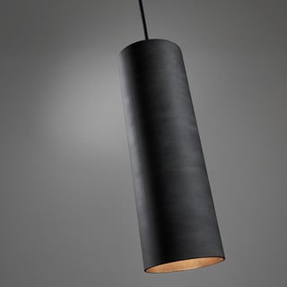 Černé závěsné světlo Kave Home Maude, výška 31 cm