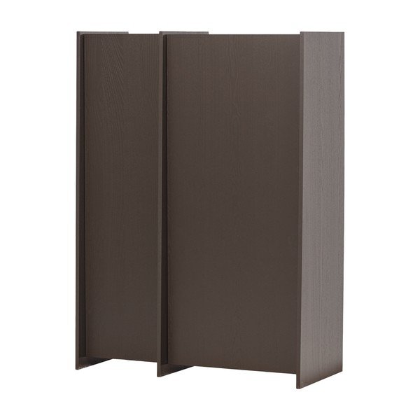 Tmavě hnědá skříňka v dekoru jasanu 102x140x44 cm Brock – WOOOD