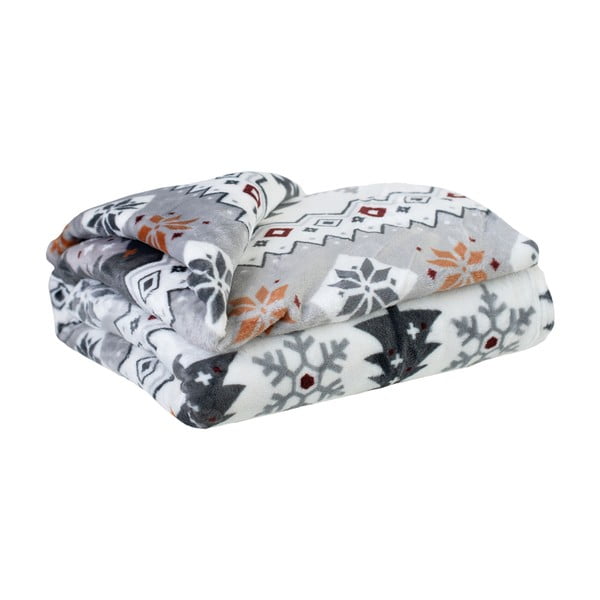 Deka s vánočním motivem z mikroplyše 150x200 cm Magic Flake – My Home-image-1