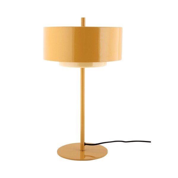 Okrově žlutá kovová stolní lampa (výška 50 cm) Grato Anillo – Leitmotiv