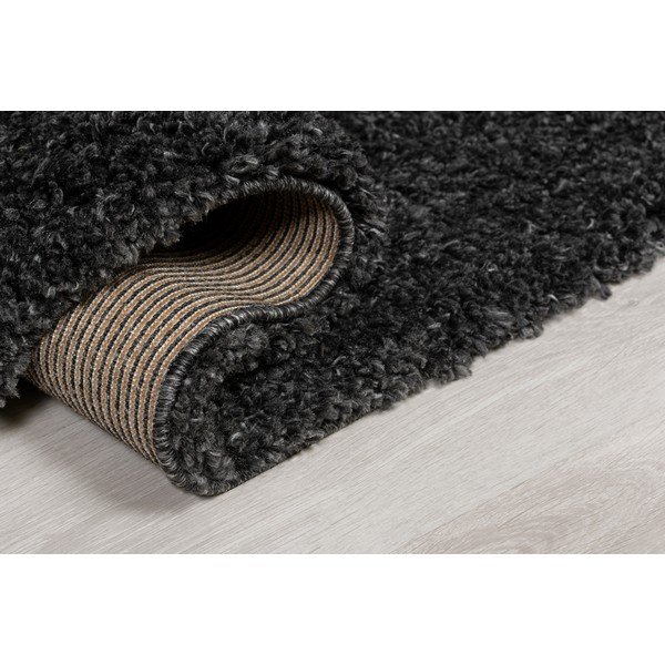 Černý koberec Flair Rugs Sparks, ⌀ 133 cm-image-2