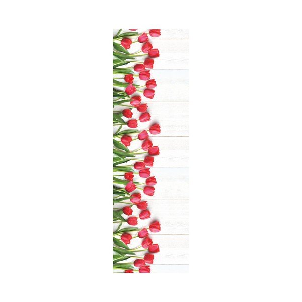 Vysoce odolný běhoun Webtappeti Tulipani, 58 x 240 cm-image-1