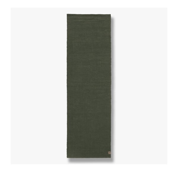 Tmavě zelený jutový koberec 140x200 cm Ribbon – Mette Ditmer Denmark