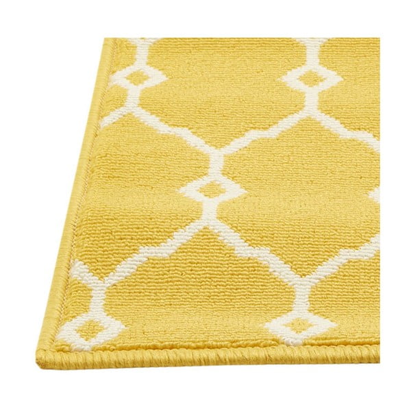 Žlutý venkovní koberec Floorita Trellis, 133 x 190 cm-image-1
