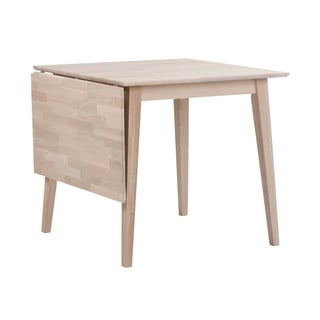 Matně lakovaný sklápěcí dubový jídelní stůl Rowico Mimi, 80 x 80 cm