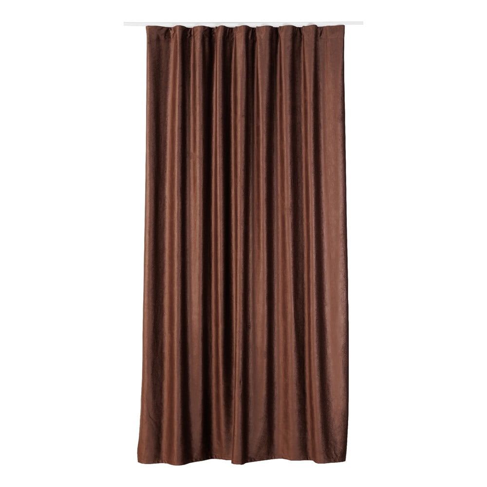 Hnědý sametový závěs 140x260 cm Roma – Mendola Fabrics