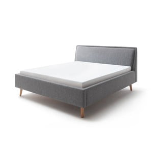 Šedá čalouněná dvoulůžková postel 180x200 cm Frieda – Meise Möbel