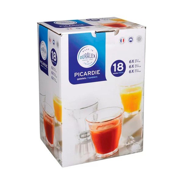 Sklenice v sadě 18 ks 180 ml Picardie - Duralex-image-1