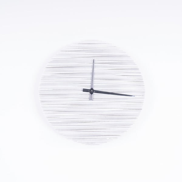 Světlé kartonové nástěnné hodiny s černými ručičkami Kartoons Circlock, Ø 30 cm